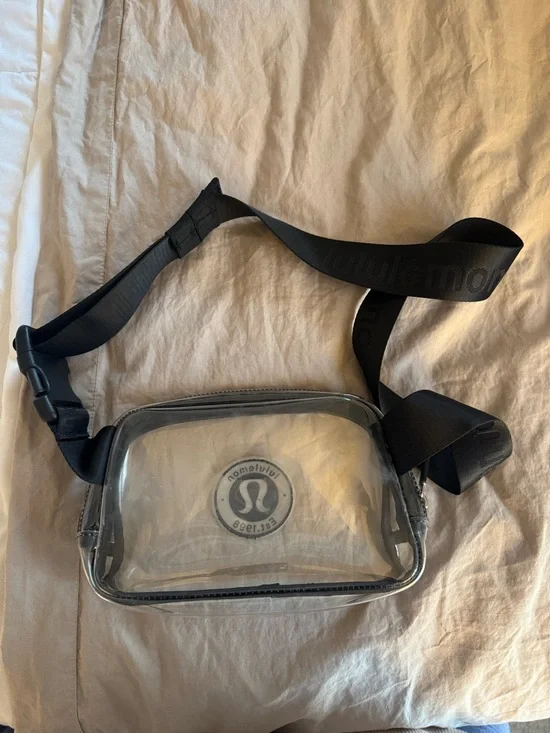 lululemon athletica Clear Crossbody Belt Bag with Black Trim - Picture 2 of 2